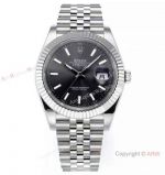 (JVS Factory) Rolex Datejust 72 Power Reserve JVS New 3235 Watch 41mm 904l Steel Rhodium Grey Dial